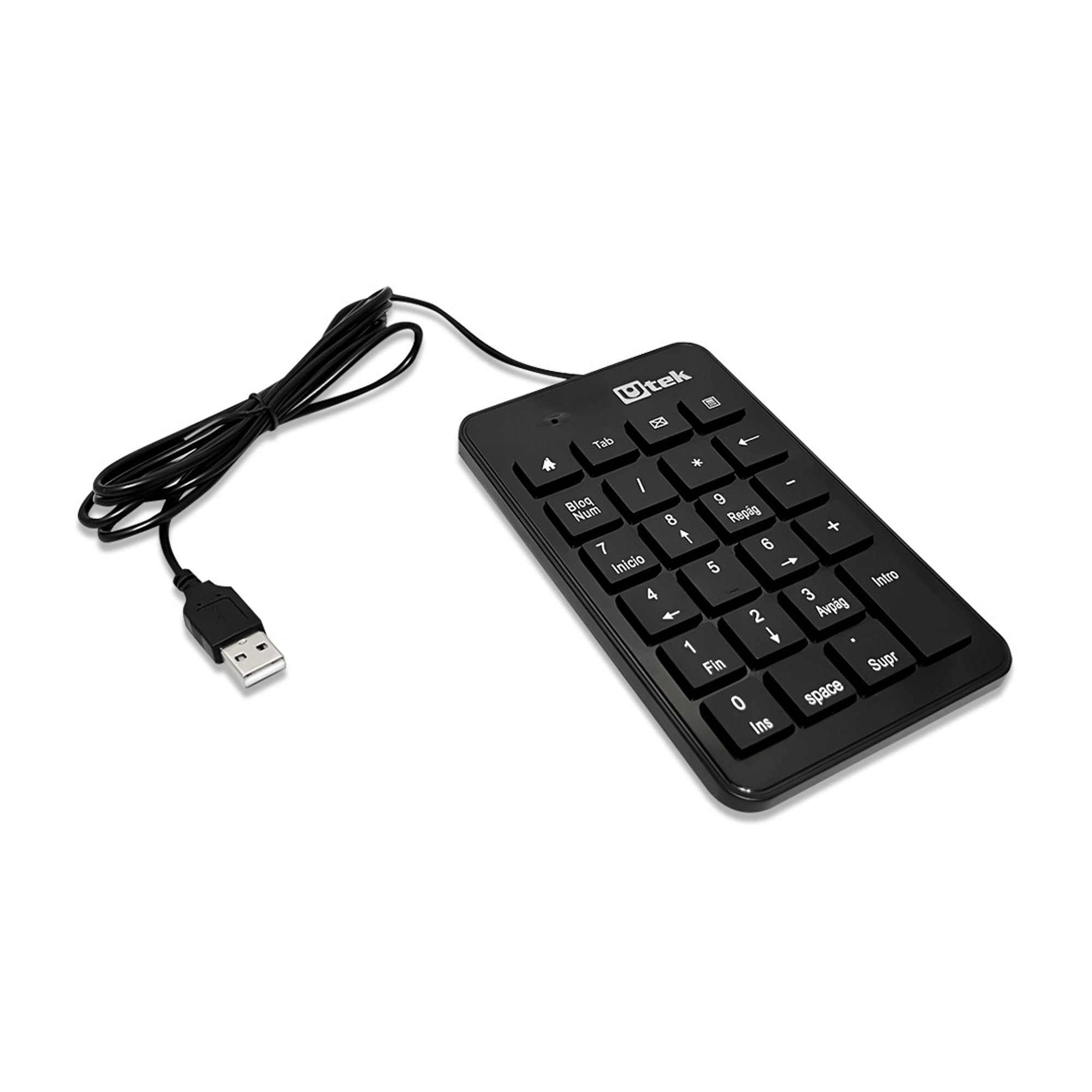 Teclado Numérico USB Multimedia 23 Teclas Utek UT-KBN700U - teclado numérico