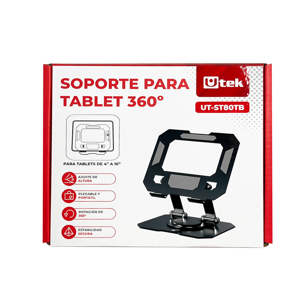 Soporte metálico para tablet 360° Utek UT-ST80TB