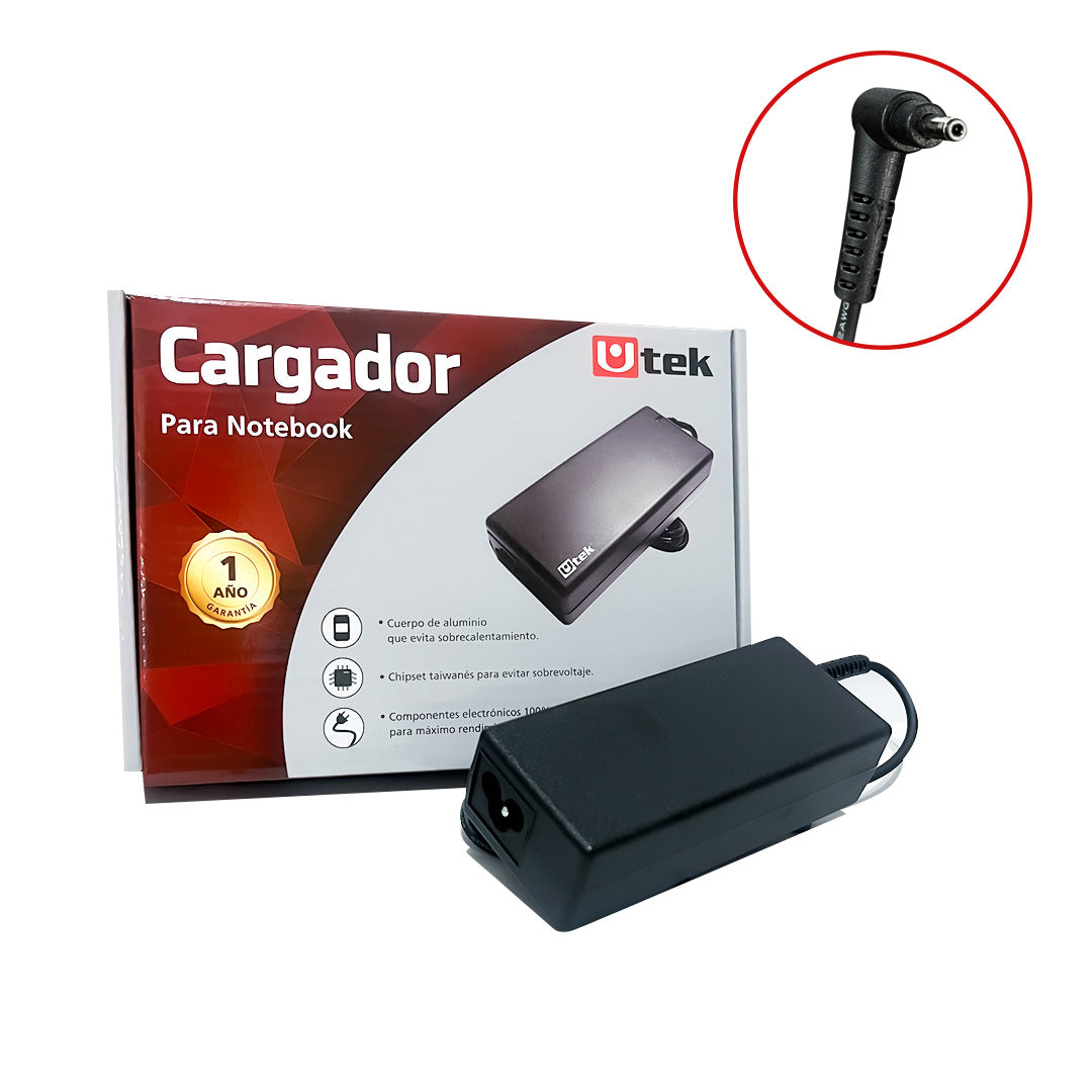 Cargador Acer 19V 3.42A 65W 3.0x1.0mm UT-AC65(2)