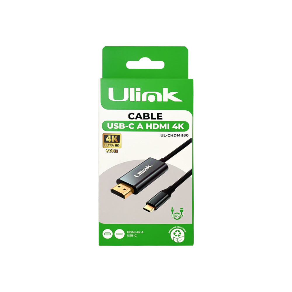 Cable USB-C a HDMI 4K 1,8 m ULink UL-CHDMI180