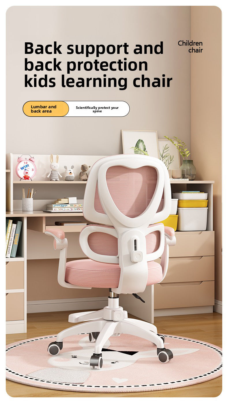 Silla de Escritorio Infantil Ergonomica Regulable 608F Apoyabrazos