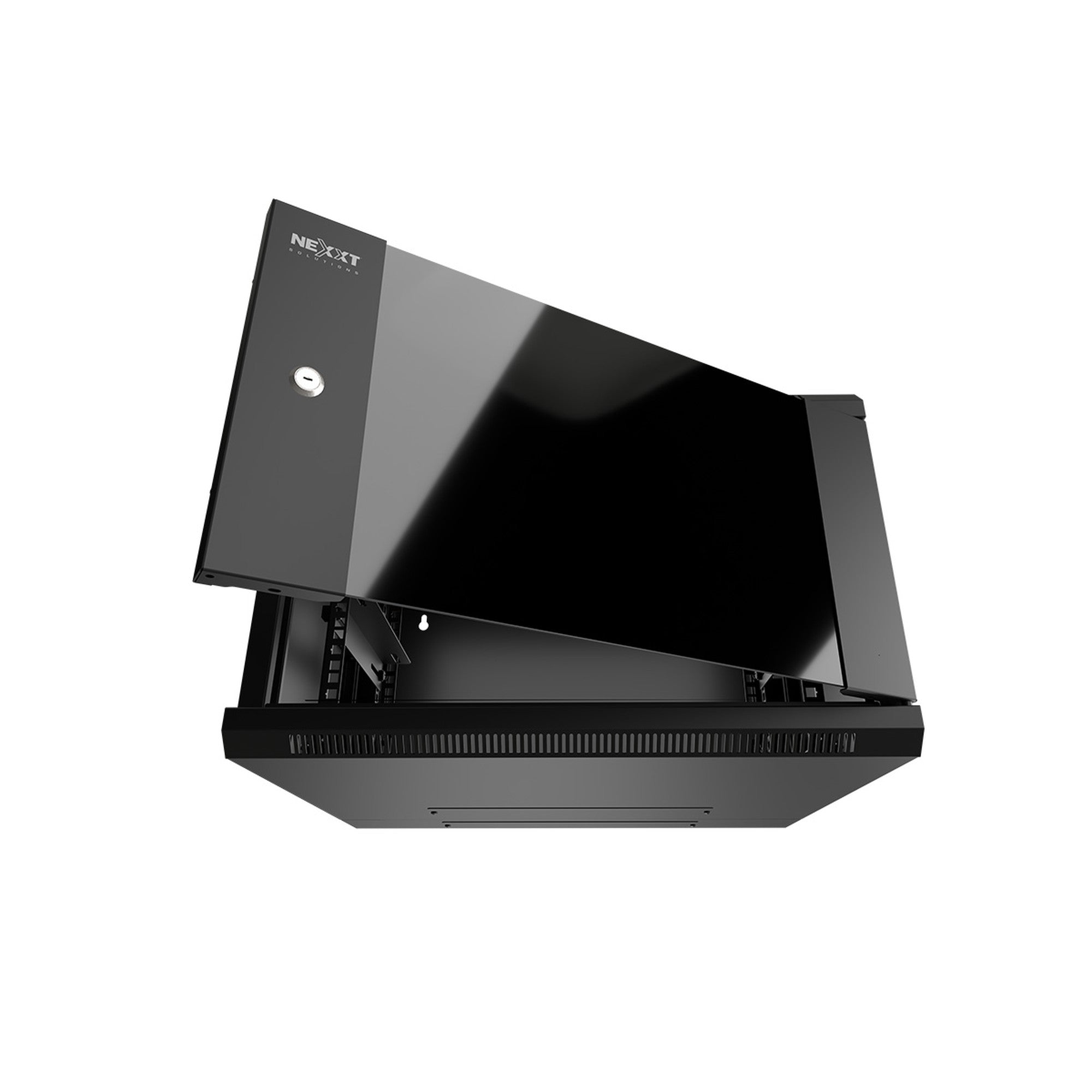 Gabinete Mural Abatible Nexxt 15U 600x550mm Puerta Vidrio