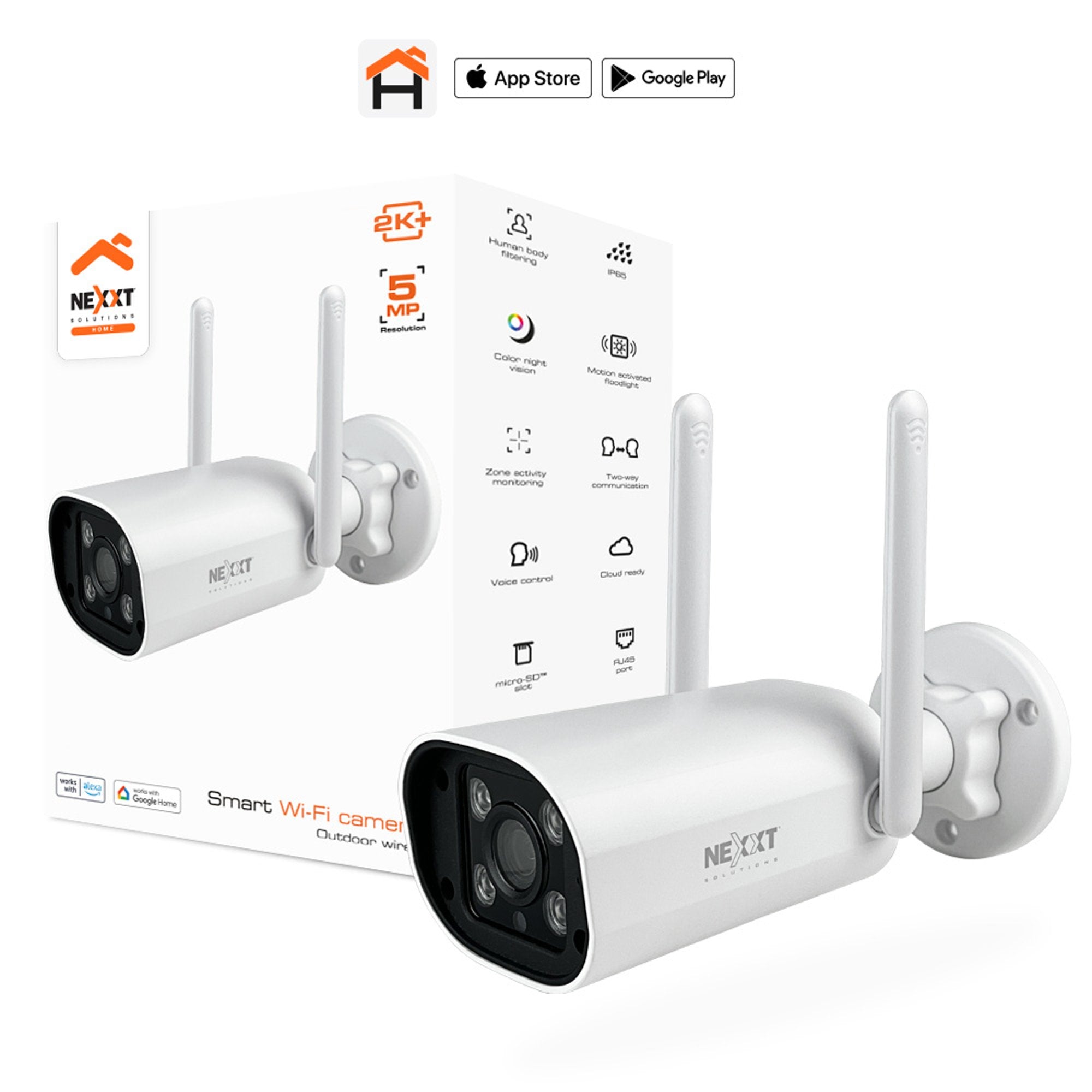 Camara de Seguridad Wifi Nexxt Home NHC-OF10 Outdoor fixed - cámara inteligente