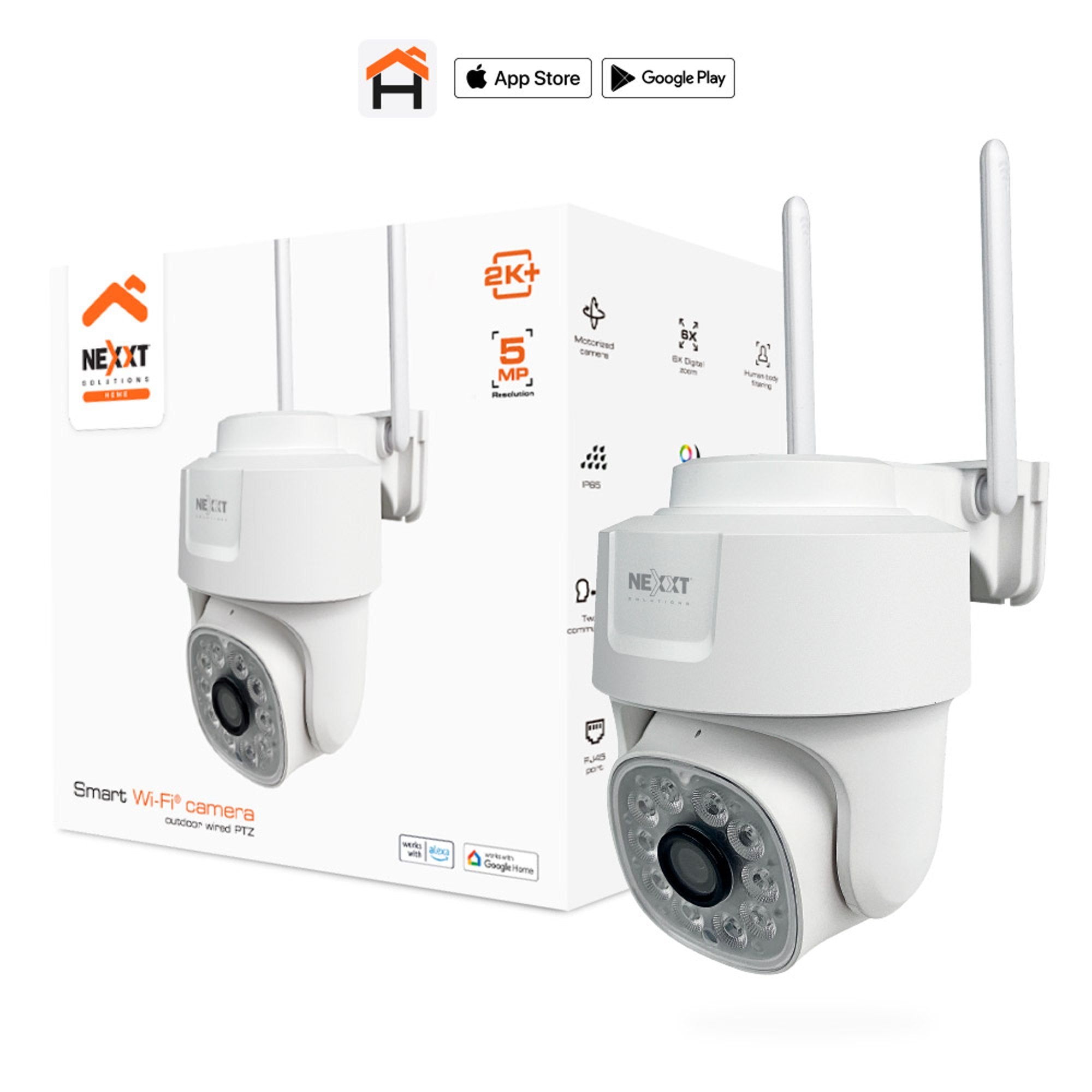 Camara de Seguridad Wifi Nexxt Home NHC-OP10 Outdoor PTZ - cámara inteligente
