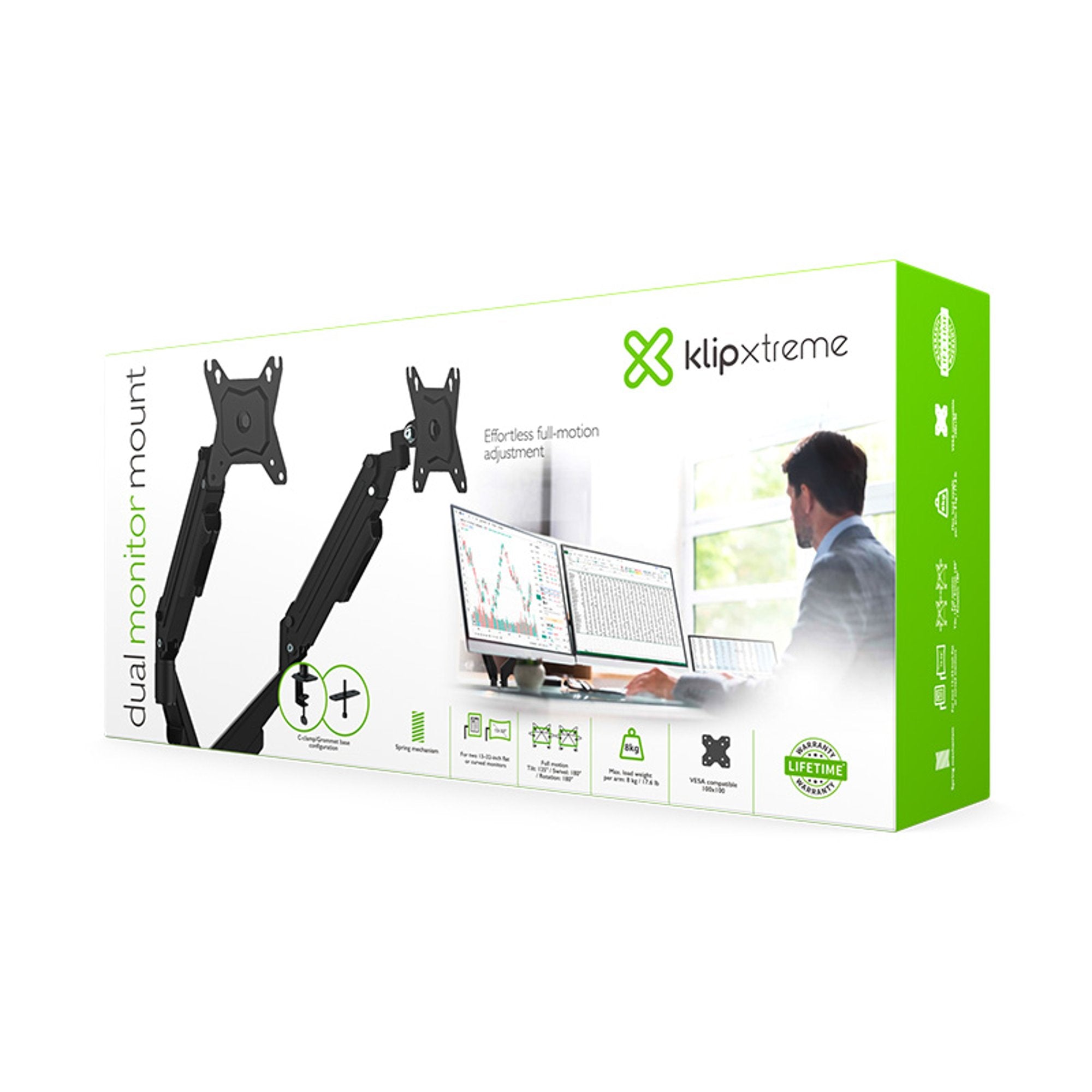 Soporte para Monitor Doble Soporta Hasta 32 pulgadas KMM-410 - soporte doble