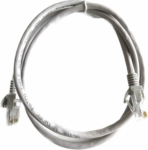 Cable De Red / Patch Cord Certificado Cat6 1 Mts Gris - solución perfecta