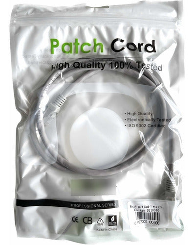 Cable De Red / Patch Cord Certificado Cat6 1 Mts Gris - solución perfecta