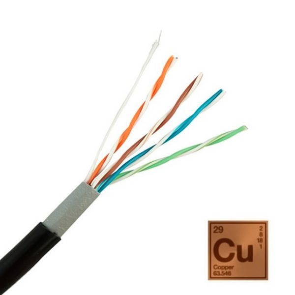 Cable De Red Utp Exterior Cat6 Bobina 100Mts 100% cobre - cable exterior
