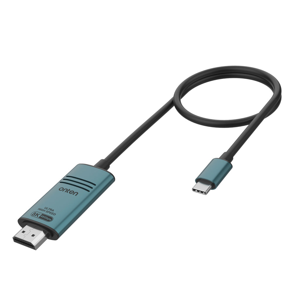Cable USB-C a HDMI 8K 1.8M Onten OTN-UC982 Ultra HD