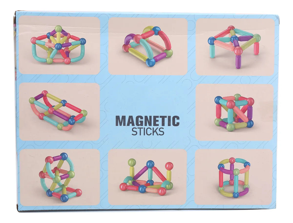 Set de Construcción Magnética 64 Piezas - STEM Educativo
