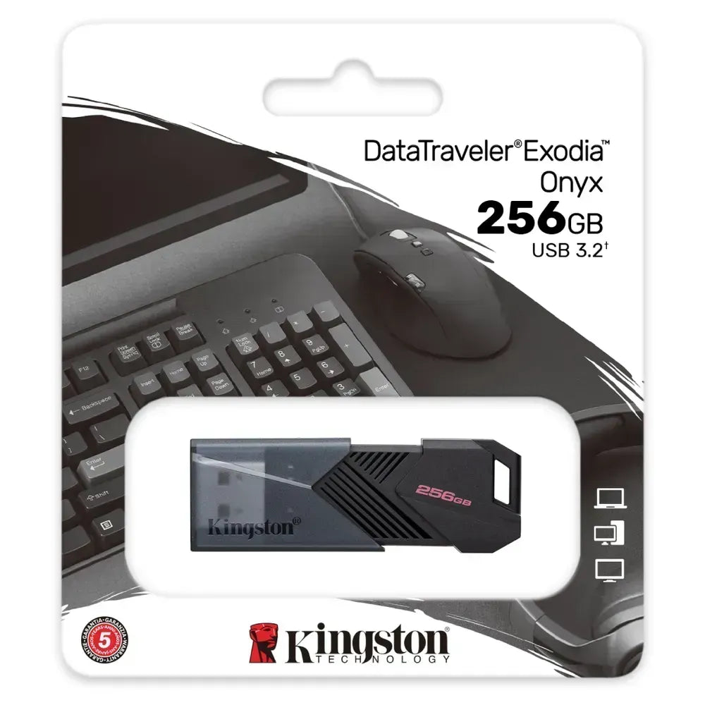 Pendriver 256GB USB 3.2 DataTraveler Exodia Onyx - capacidad interfaz