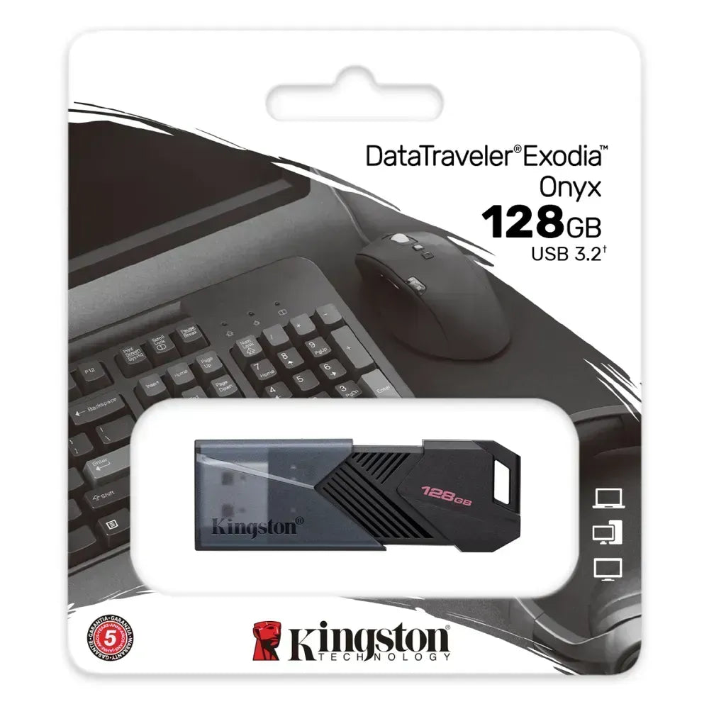 Pendrive 128GB USB 3.2 DataTraveler Exodia Onyx - capacidad interfaz