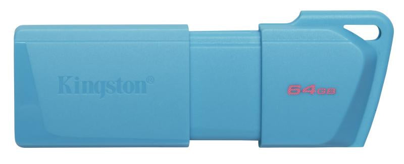 Pendrive 64GB Kingston USB 3.2 DataTraveler ExodiaM Turquesa - solución almacenamiento