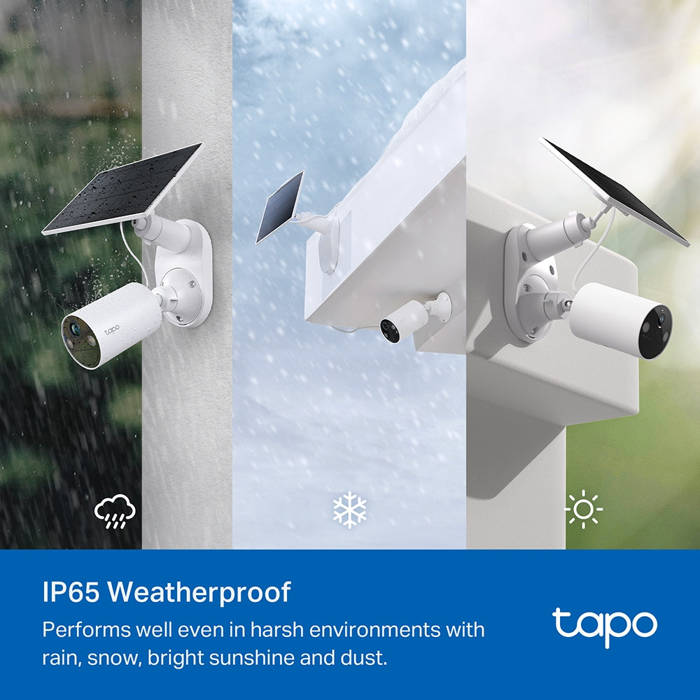 Kit de Cámara de Seguridad Wi-Fi con Panel Solar Tapo C410 K - link tapo