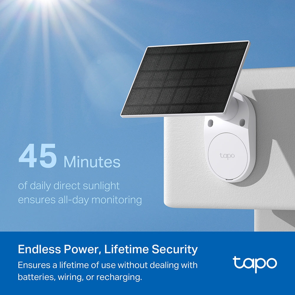 Kit de Cámara de Seguridad Wi-Fi con Panel Solar Tapo C410 K - link tapo