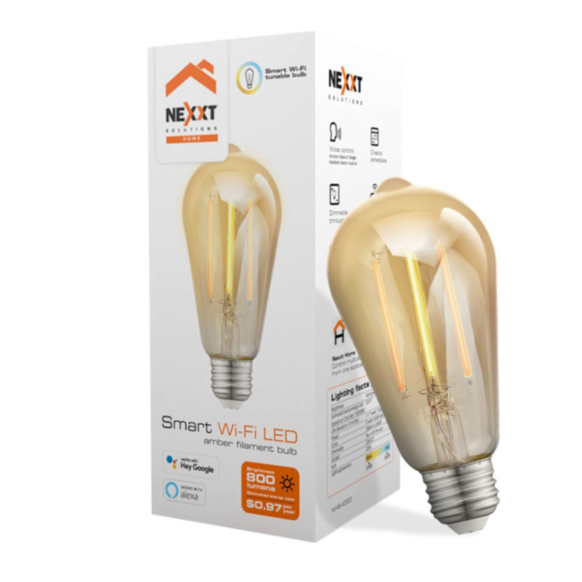 Ampolleta Bombilla Led Inteligente Wifi Nexxt  NHB-A520 - bombilla inteligente