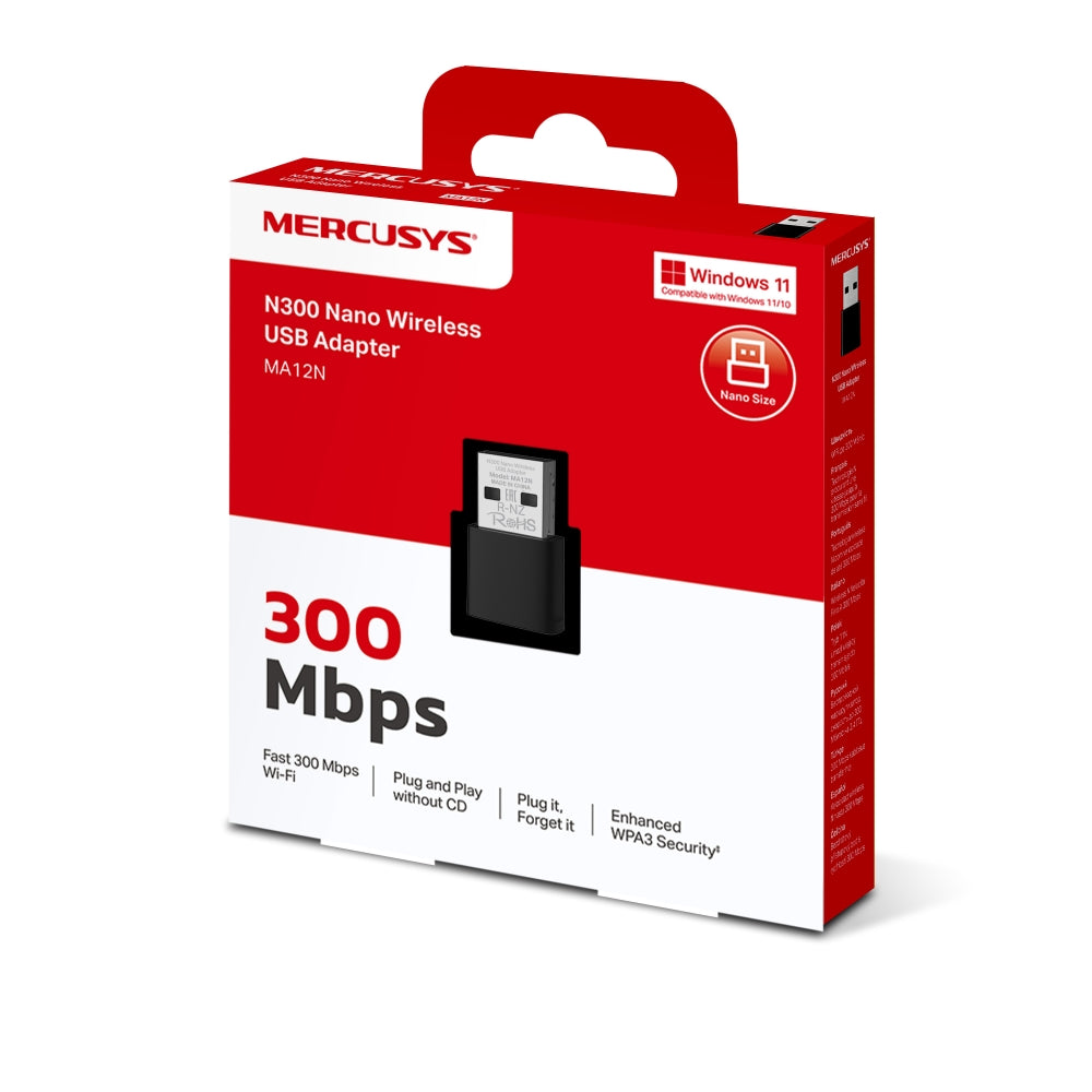 Adaptador USB Wifi Nano N300 MA12N