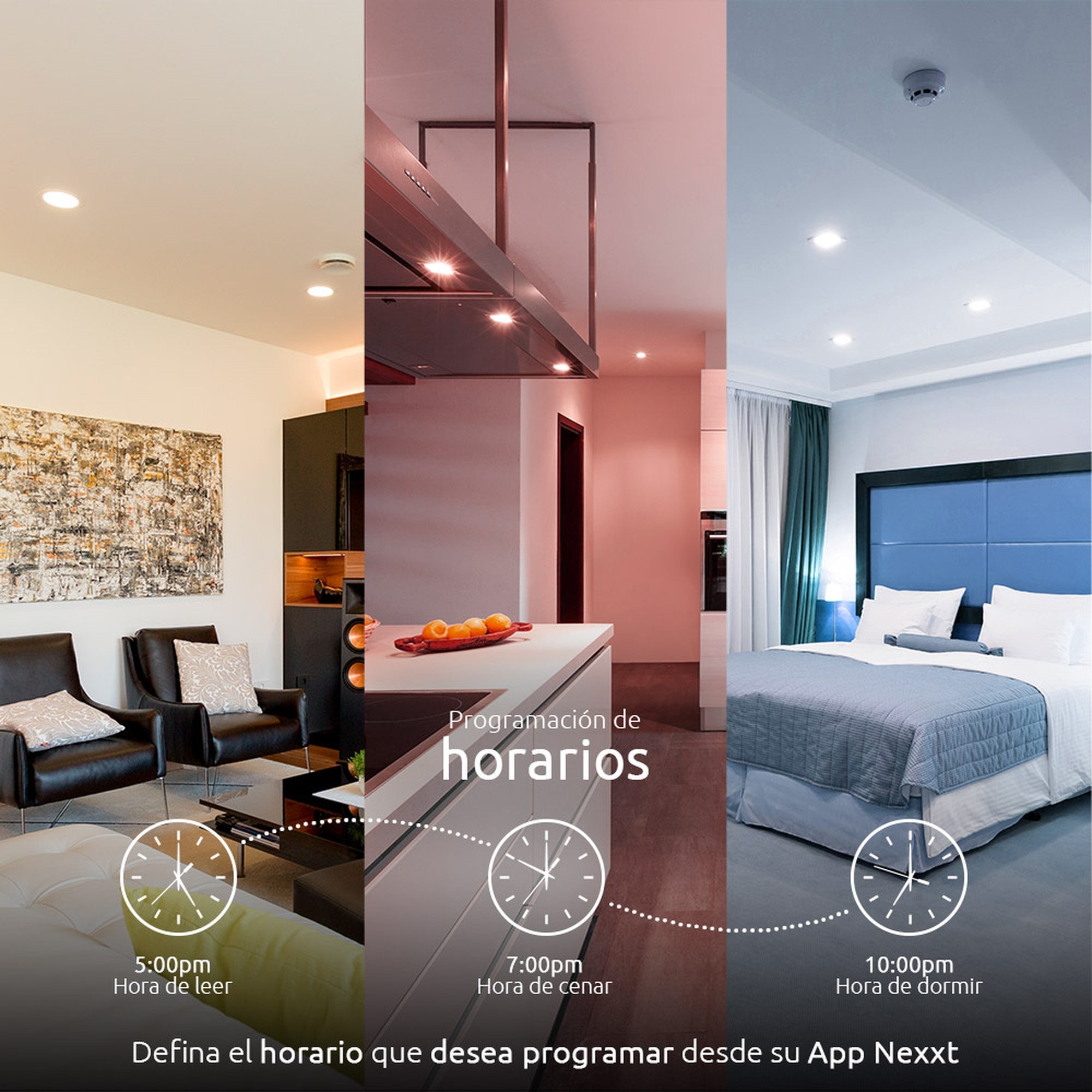Ampolleta Bombilla Led RGB Inteligente Wifi Nexxt  GU10 NHB- - bombilla inteligente
