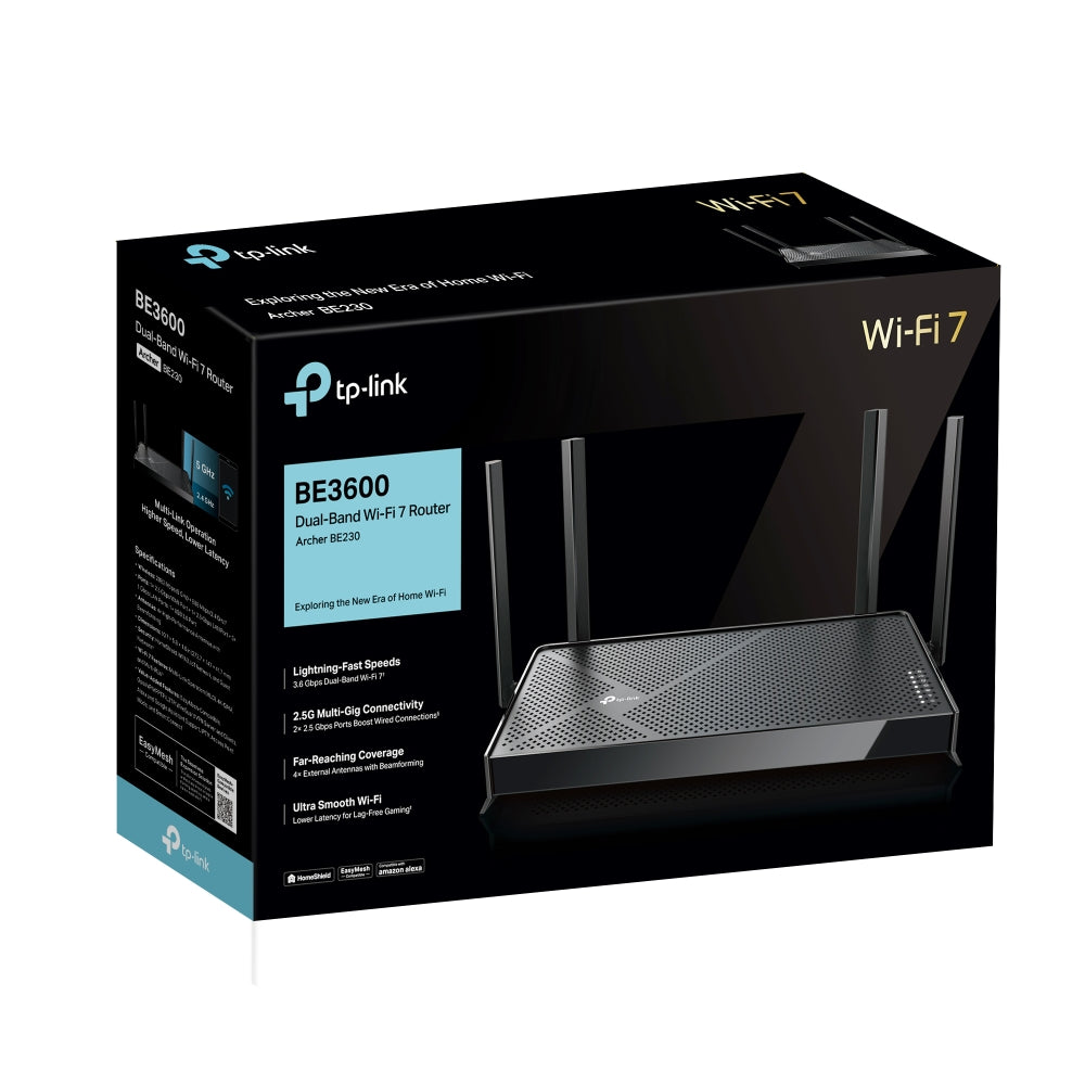 Router Dual Band Wifi 7 Archer BE230 Be3600 EasyMesh Usb