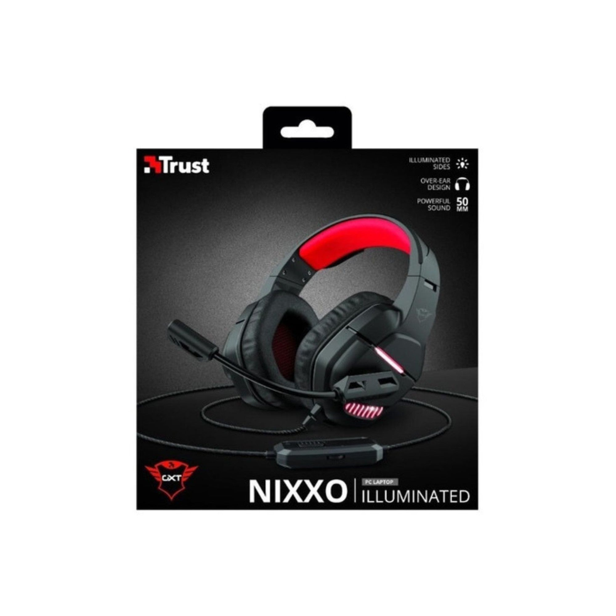 Audífonos Gamer Trust Gxt448 Nixxo Iluminado Usb - conector auriculares