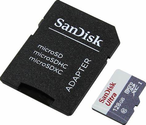 Tarjeta De Memoria MicroSD 128GB Sandisk Ultra Con Adaptador - tarjeta memoria