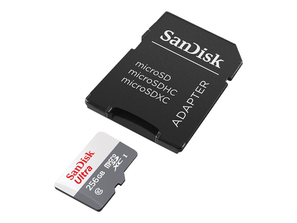 Tarjeta De Memoria MicroSD 256GB Sandisk Ultra Con Adaptador - modelo sdsqunr