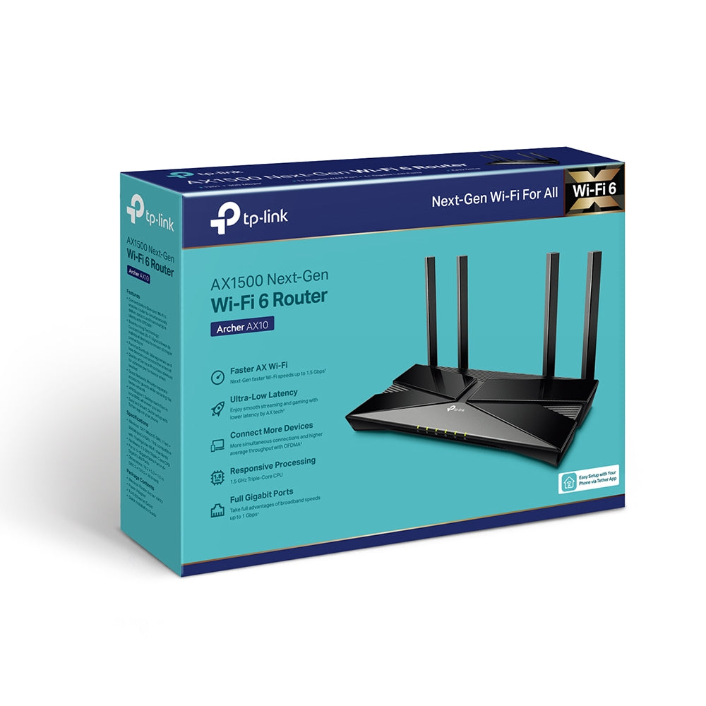 Router Dual Band Gigabit WIFI 6 Archer ax10 ax1500 - archer ax10