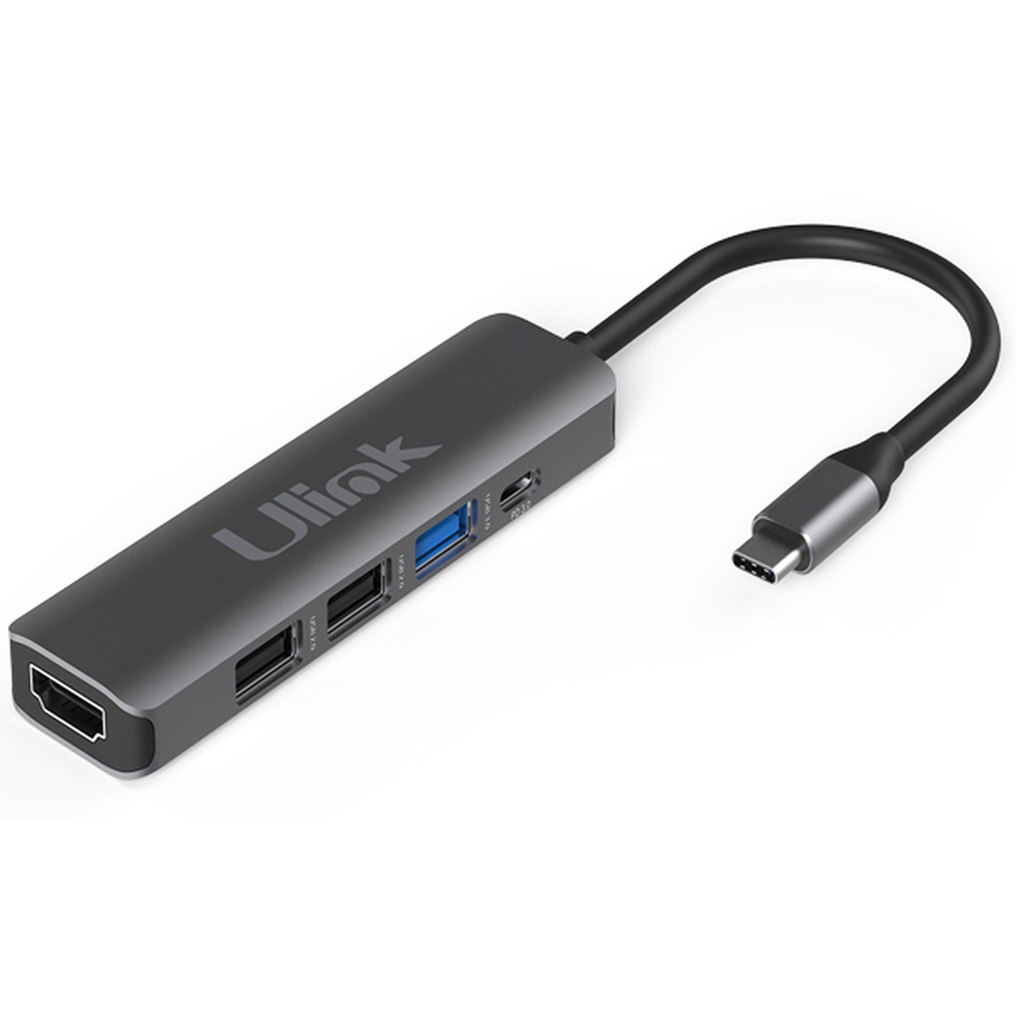 Adaptador Multipuerto USB C 5 en 1UL-ADC502 Ulink Alta Calid - adaptador multipuerto