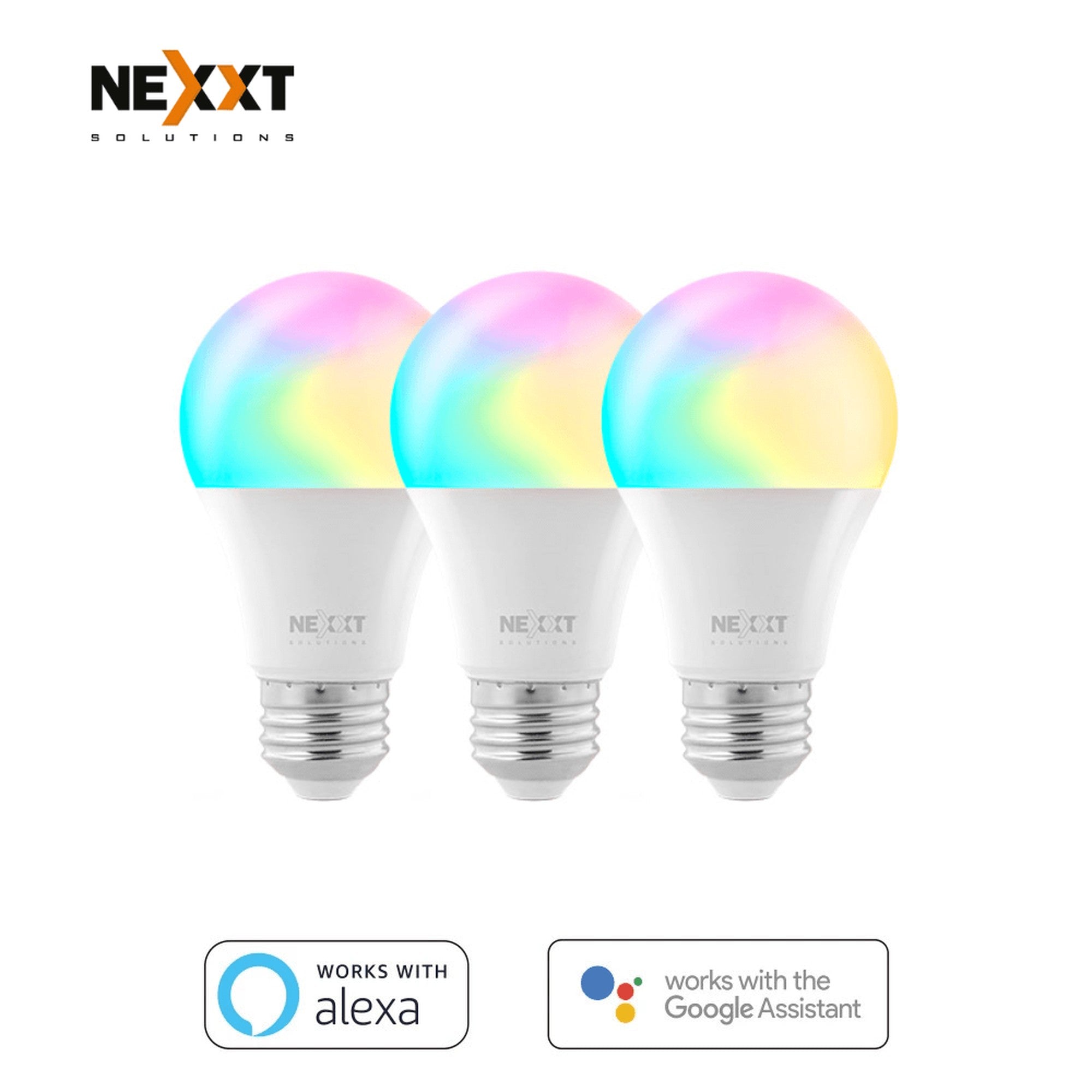 Ampolleta Bombilla Led RGB Inteligente Wifi Nexxt  NHB-C120 - bombilla inteligente