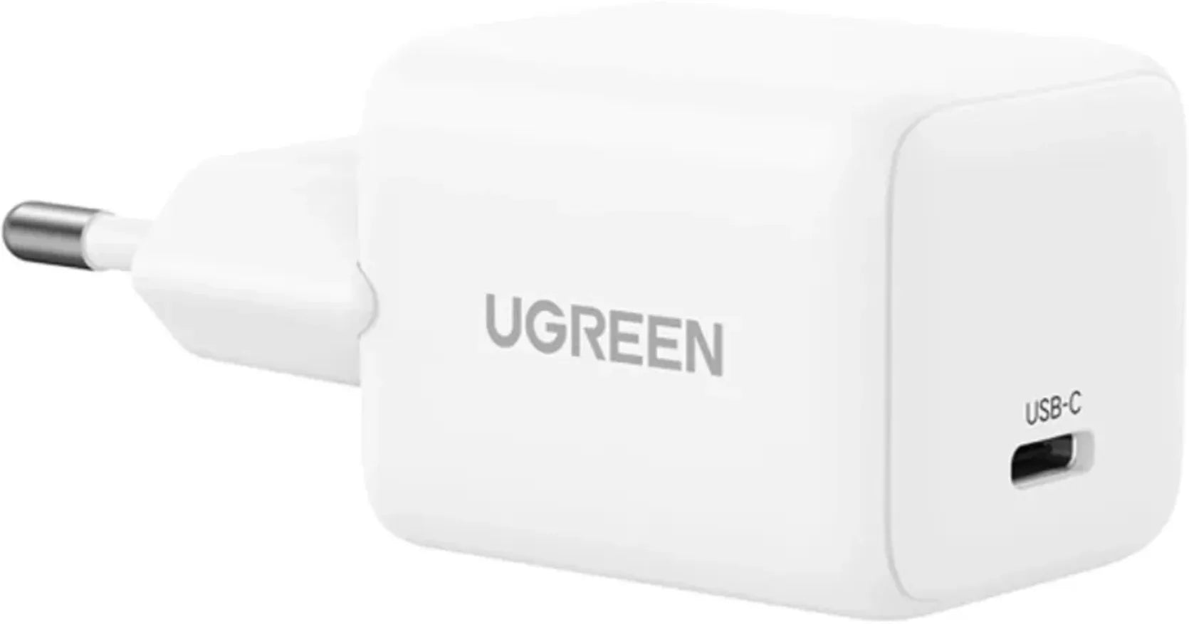 Cargador GaN 20W Ugreen X512-W USB-C Rapido Blanco