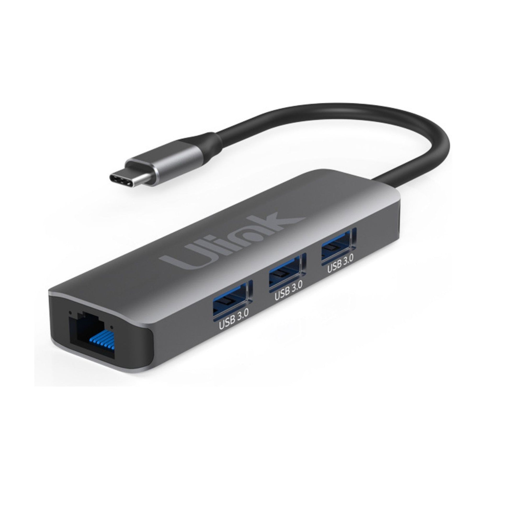 Adaptador Multipuerto  Usb C 3.0 + RJ45  4 en 1 Ulink Alta C - adaptador multipuerto