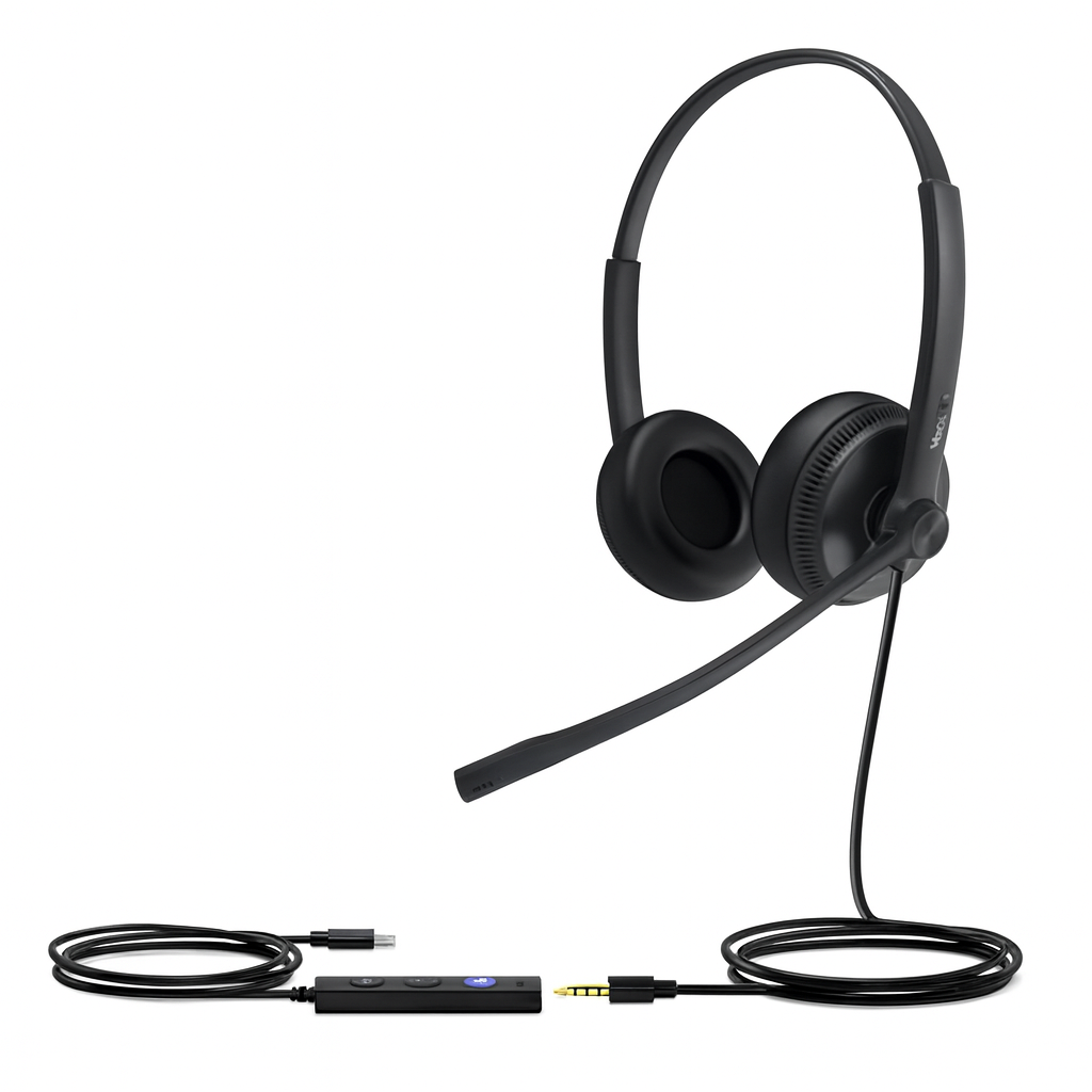 Auriculares Dell WH1022 Micrófono Cancelación de Ruido USB