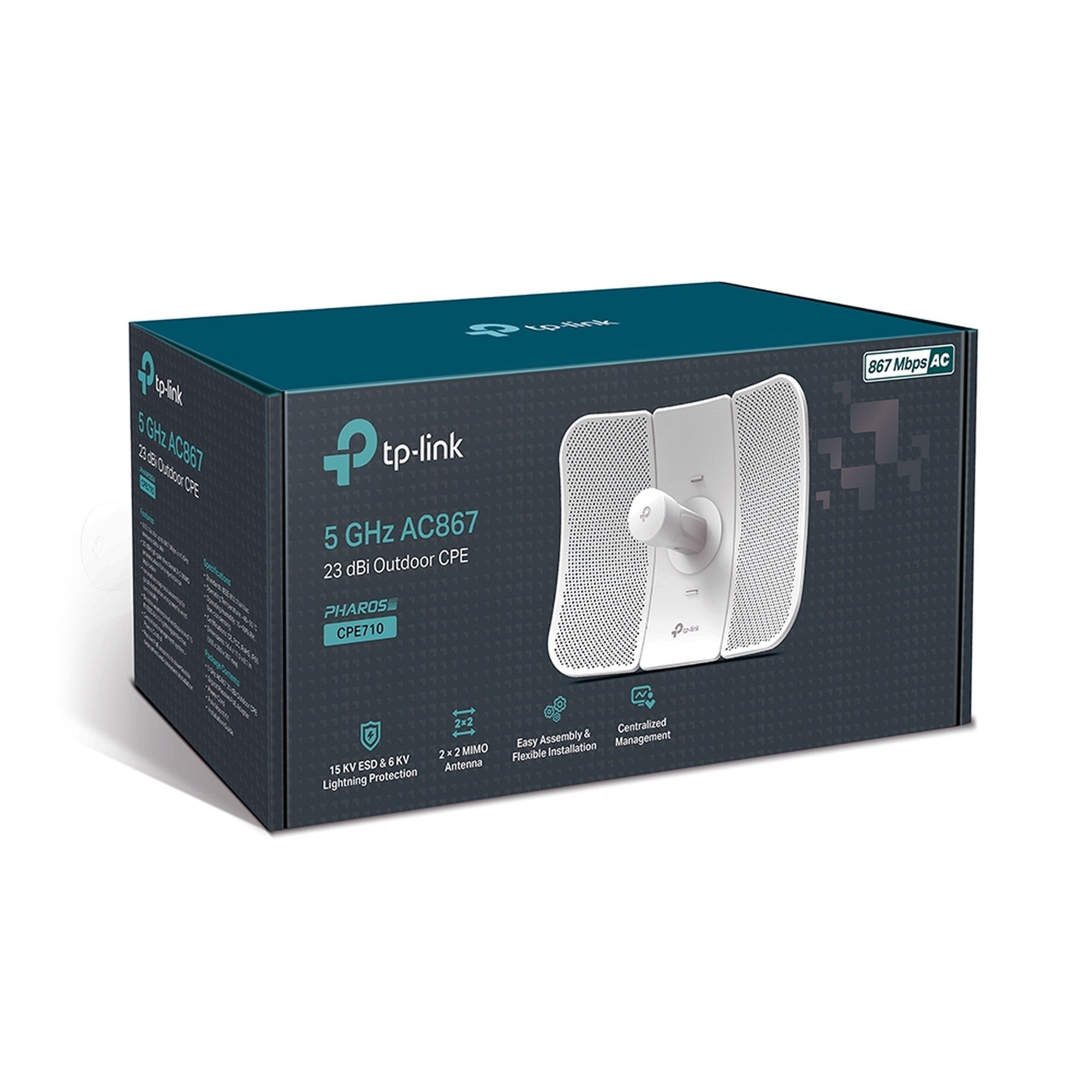 Antena Wifi Direccional Exterior 5GHz AC867 23 dBi CPE710 - cpe710 exterior