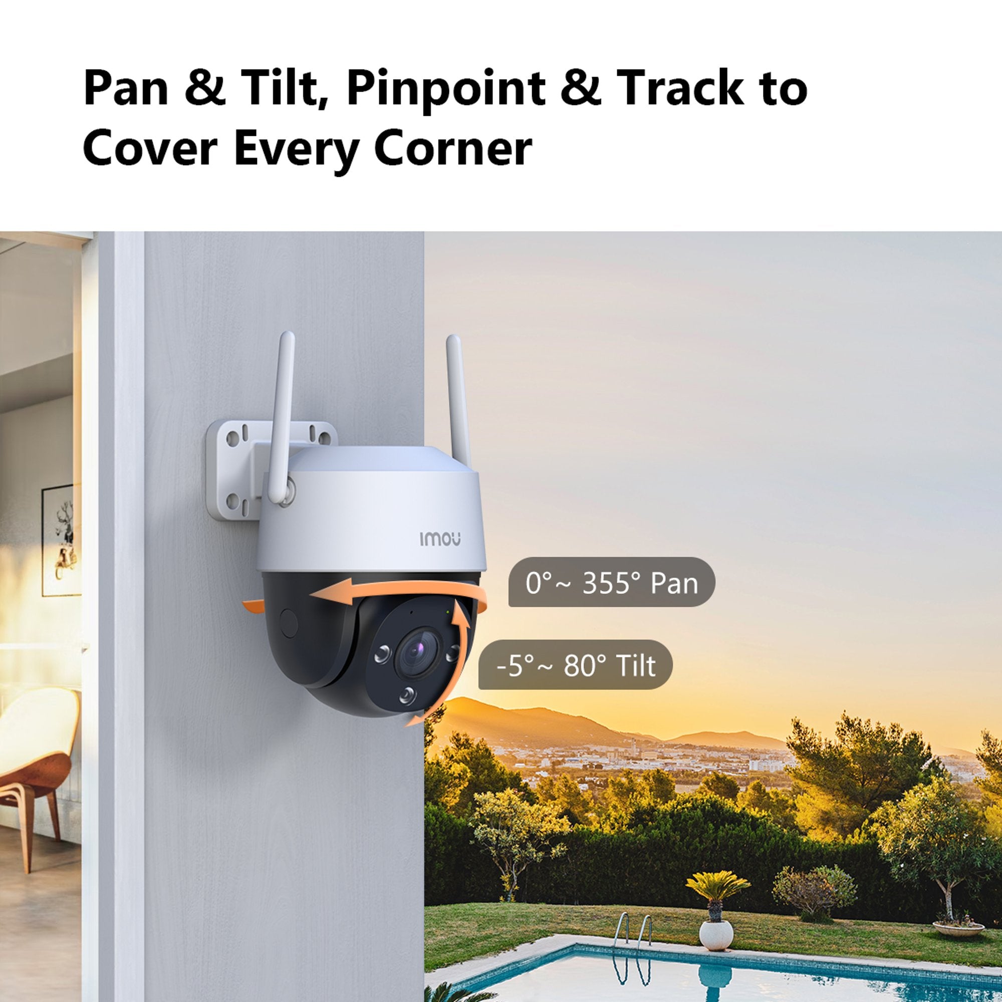 Camara Wifi Motorizada Exterior 5MP 3K Full Color Cruiser SE - imou k7cn