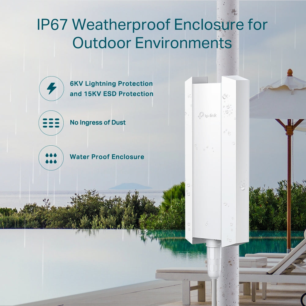 Access Point Exterior Wifi 6 Mesh Gigabit Omada EAP650-Outd