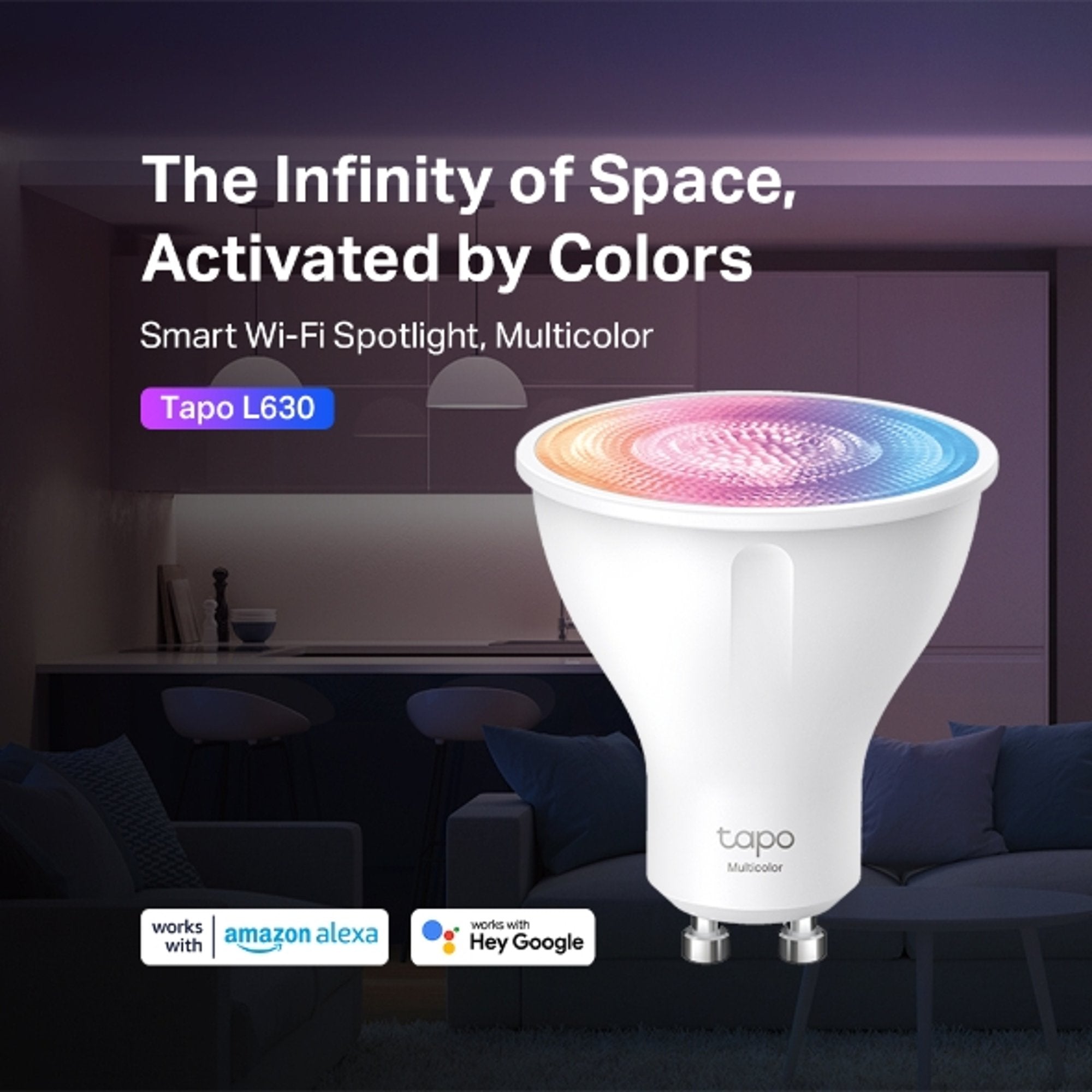 Foco Ampolleta WIFI Inteligente Multicolor GU10 Tapo L630 - tapo l630