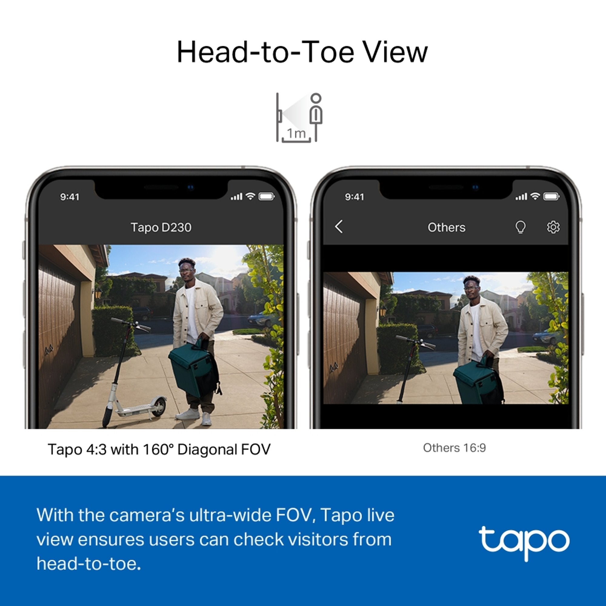 Timbre Inteligente con Vídeo y Batería Tapo D230S1 - videoportero tapo