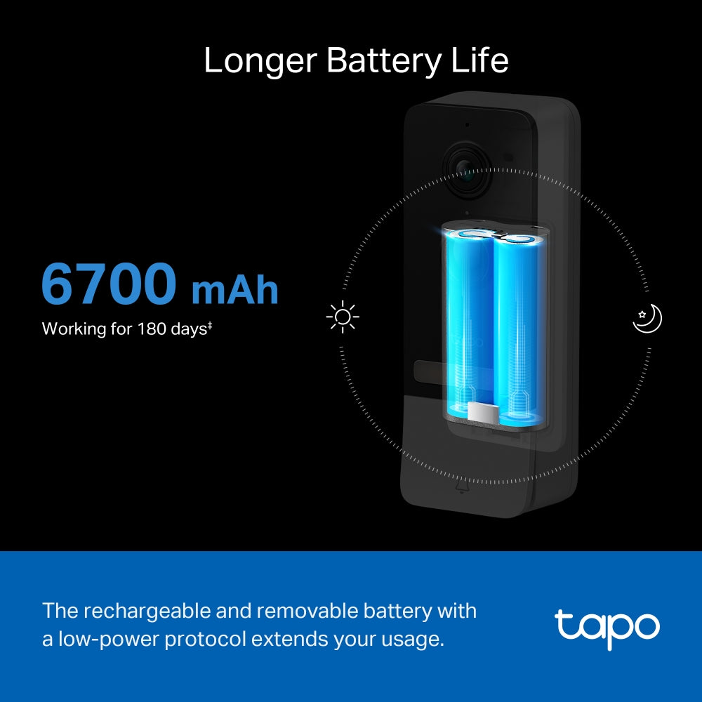 Timbre Inteligente con Vídeo y Batería Tapo D230S1 - videoportero tapo