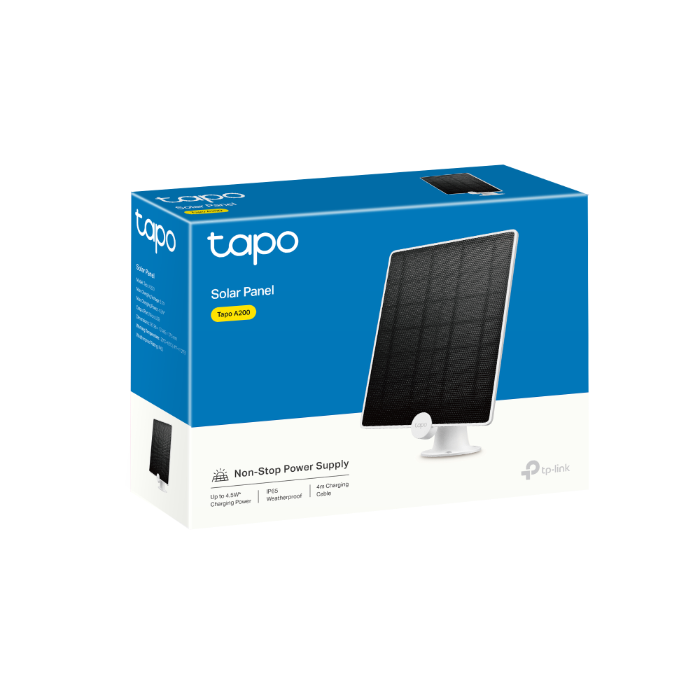 Panel Solar para Cámaras de Seguridad Tapo A200