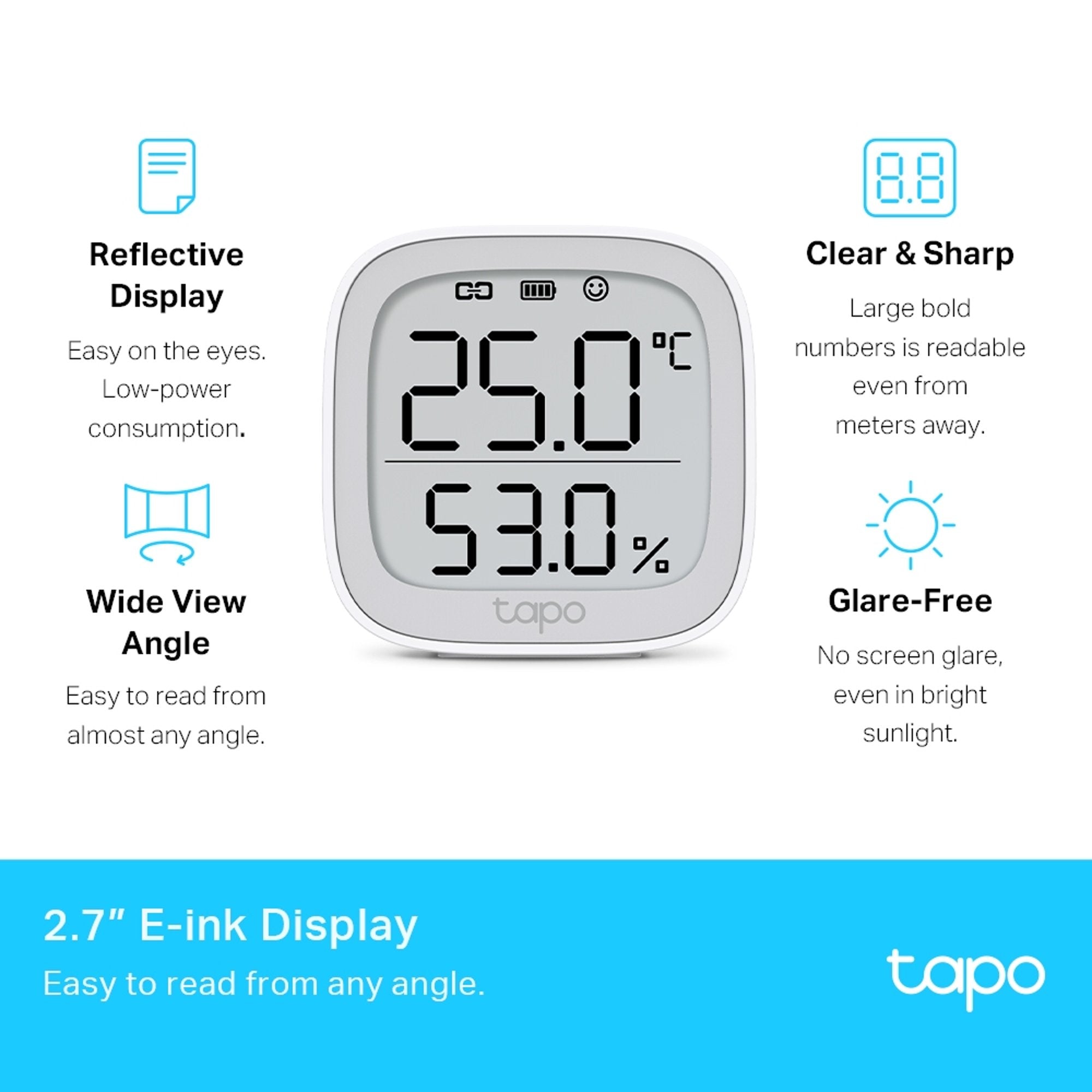 Monitor inteligente de temperatura y humedad Tapo T315 - tapo t315