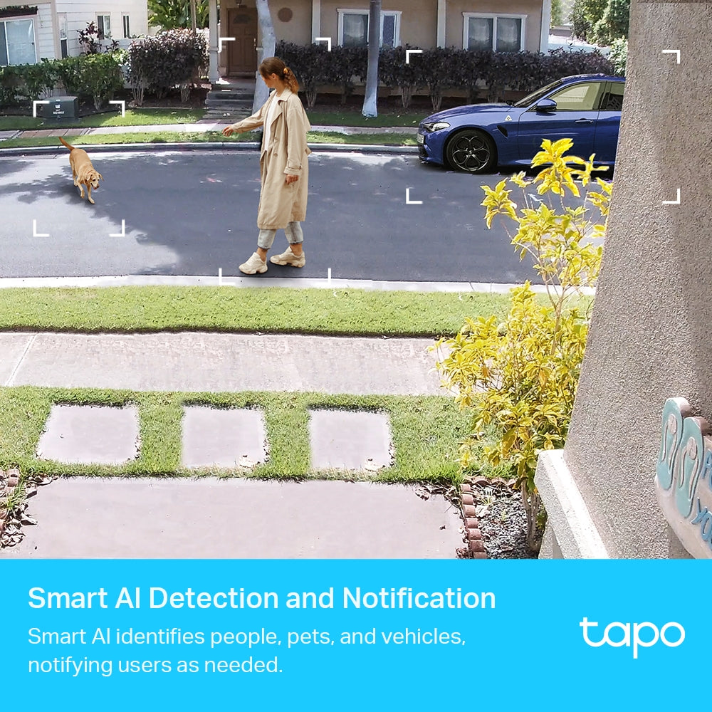 2 Cámaras WiFi Exterior Inteligente con Batería Tapo C420S2