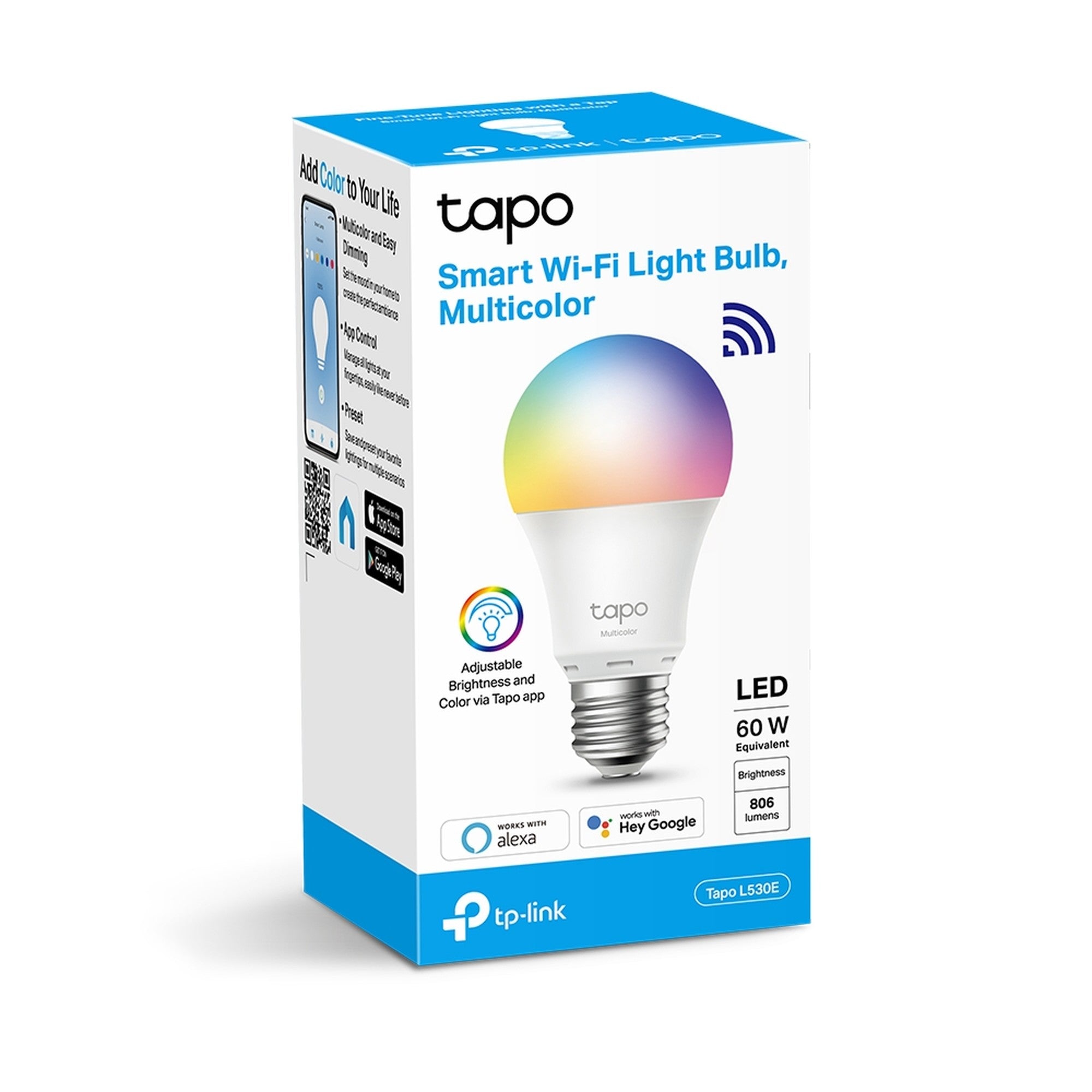 Bombilla Ampolleta Smart Wifi multicolor Tapo L530E - multicolor diseñe