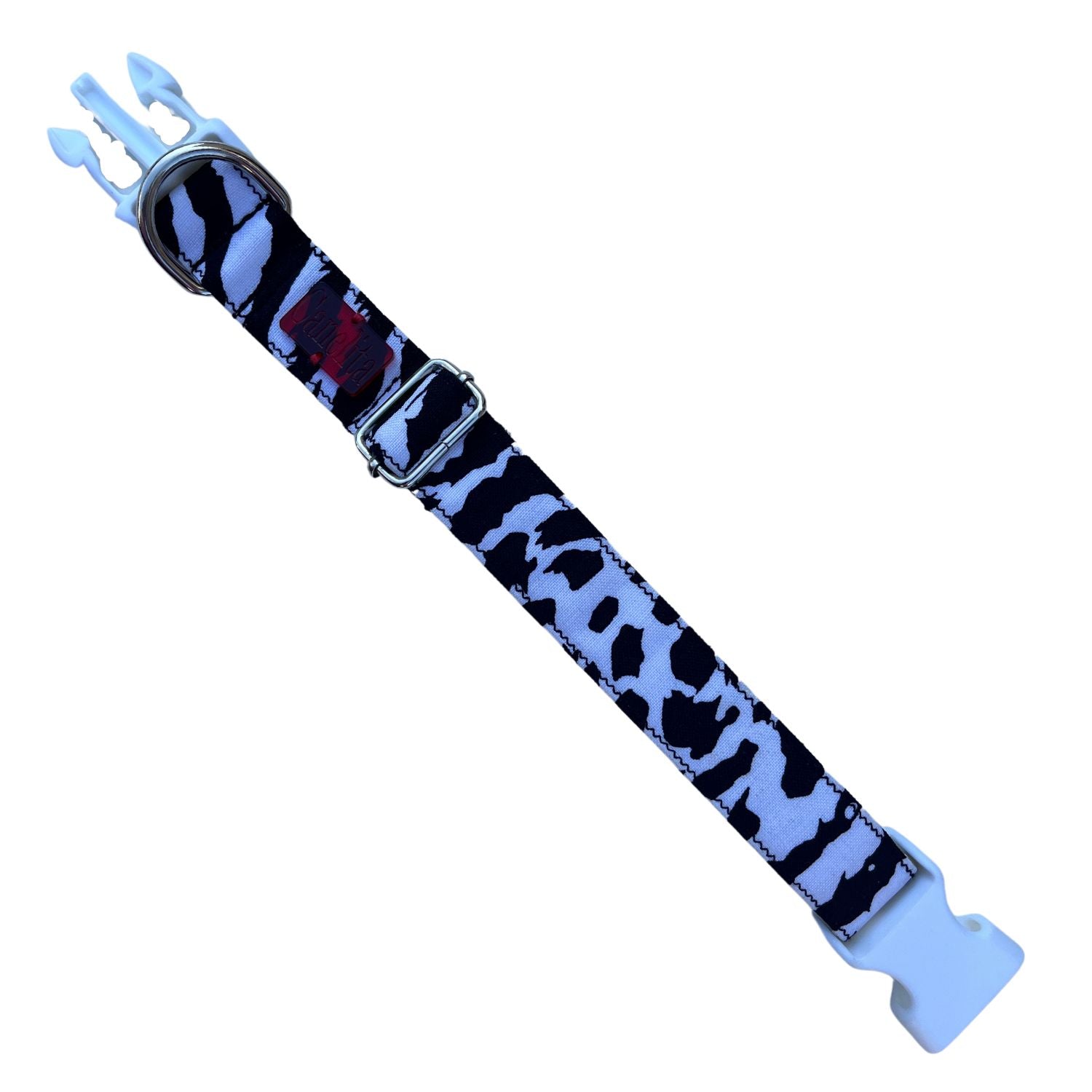 Collar para Mascotas Modelo Vaca - talla modelo