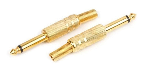 Conector Para Micrófono 6.5mm Color Oro - producto conector