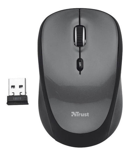 Mouse Trust  Yvi Black Usb - trabajar casa