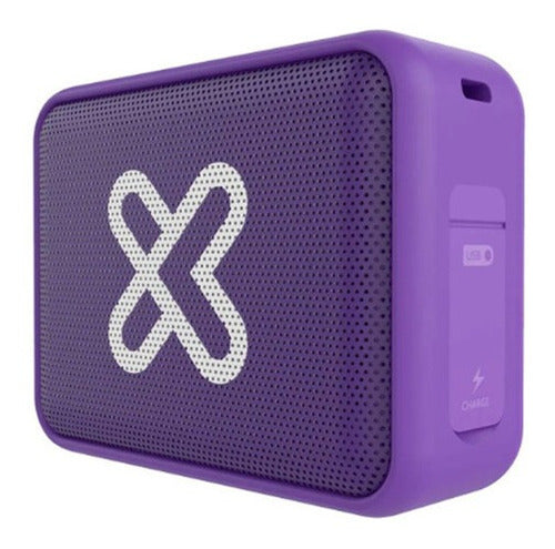 Parlante Klip Xtreme Nitro Kbs-025 Tws Bluetooth Morado Usb Cable - parlante klip