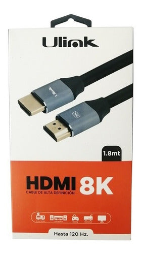 Cable HDMI 8k 60hz, 4k 120hz, 1,8 Mts Calidad Premium - cable hdmi