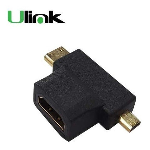 Adaptador Mini / Micro HDMI Macho A HDMI Hembra - adaptador convierte