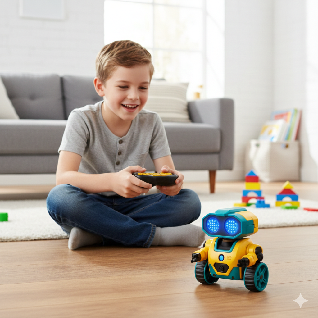 Robot Inteligente Interactivo con Luces y Movimiento