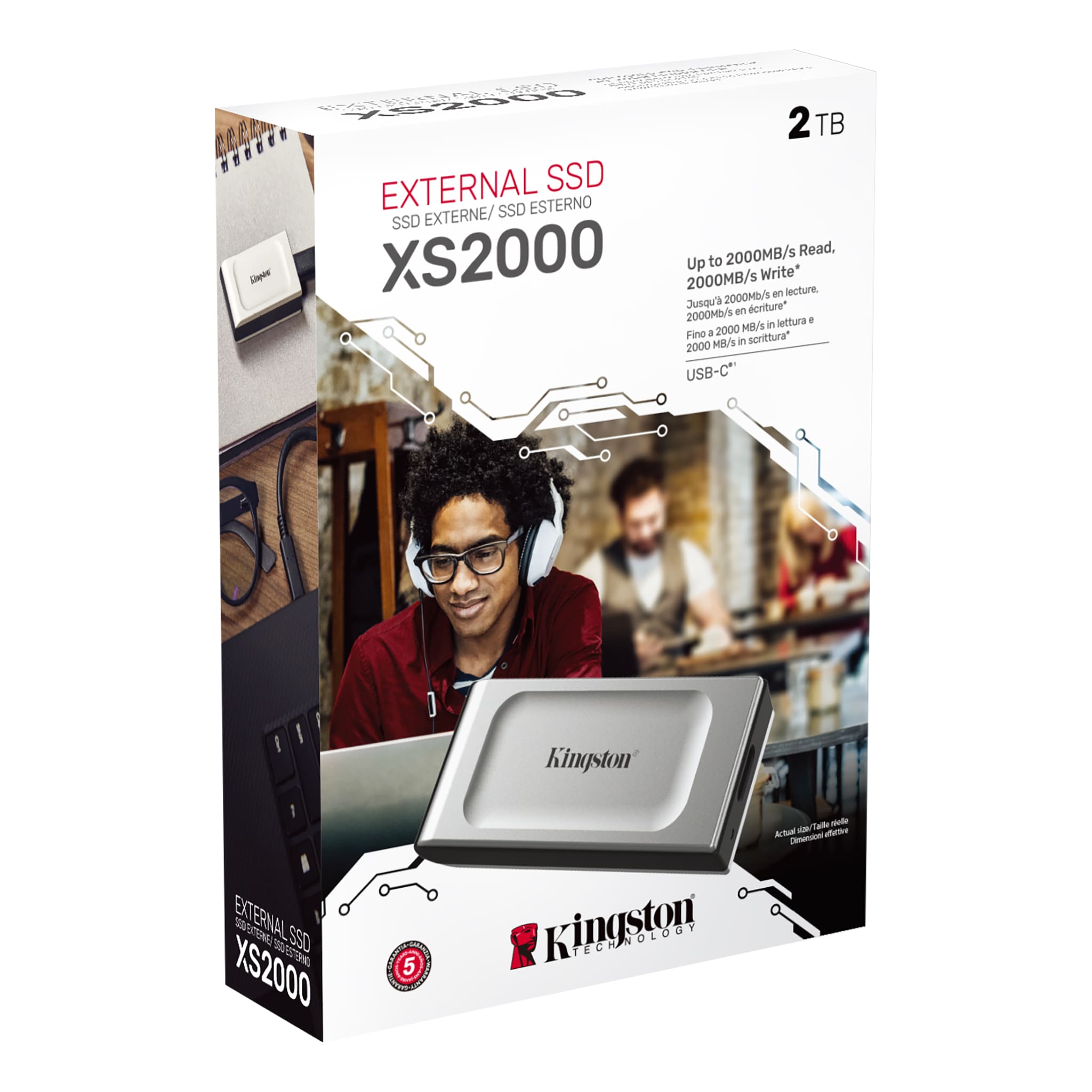 SSD Externo 2TB Portatil Kingston XS2000 USB 3.2